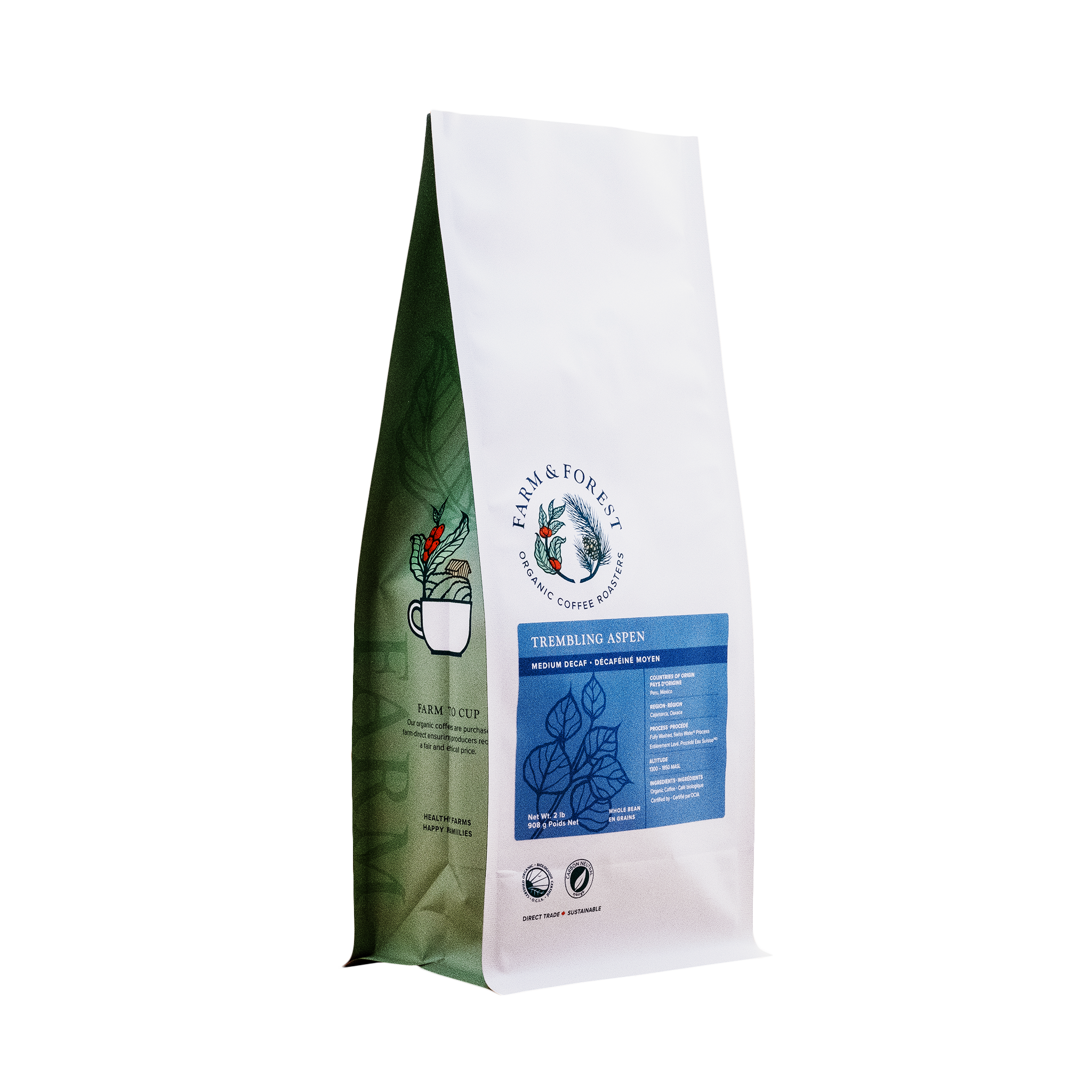 Organic Trembling Aspen SWP Decaf Coffee