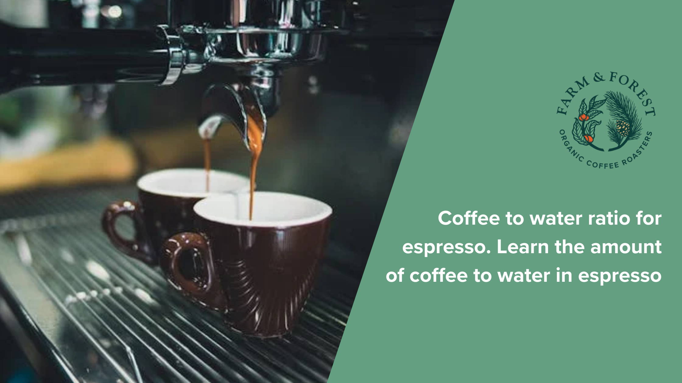 Coffee to water ratio for espresso. Learn the amount of coffee to water in espresso