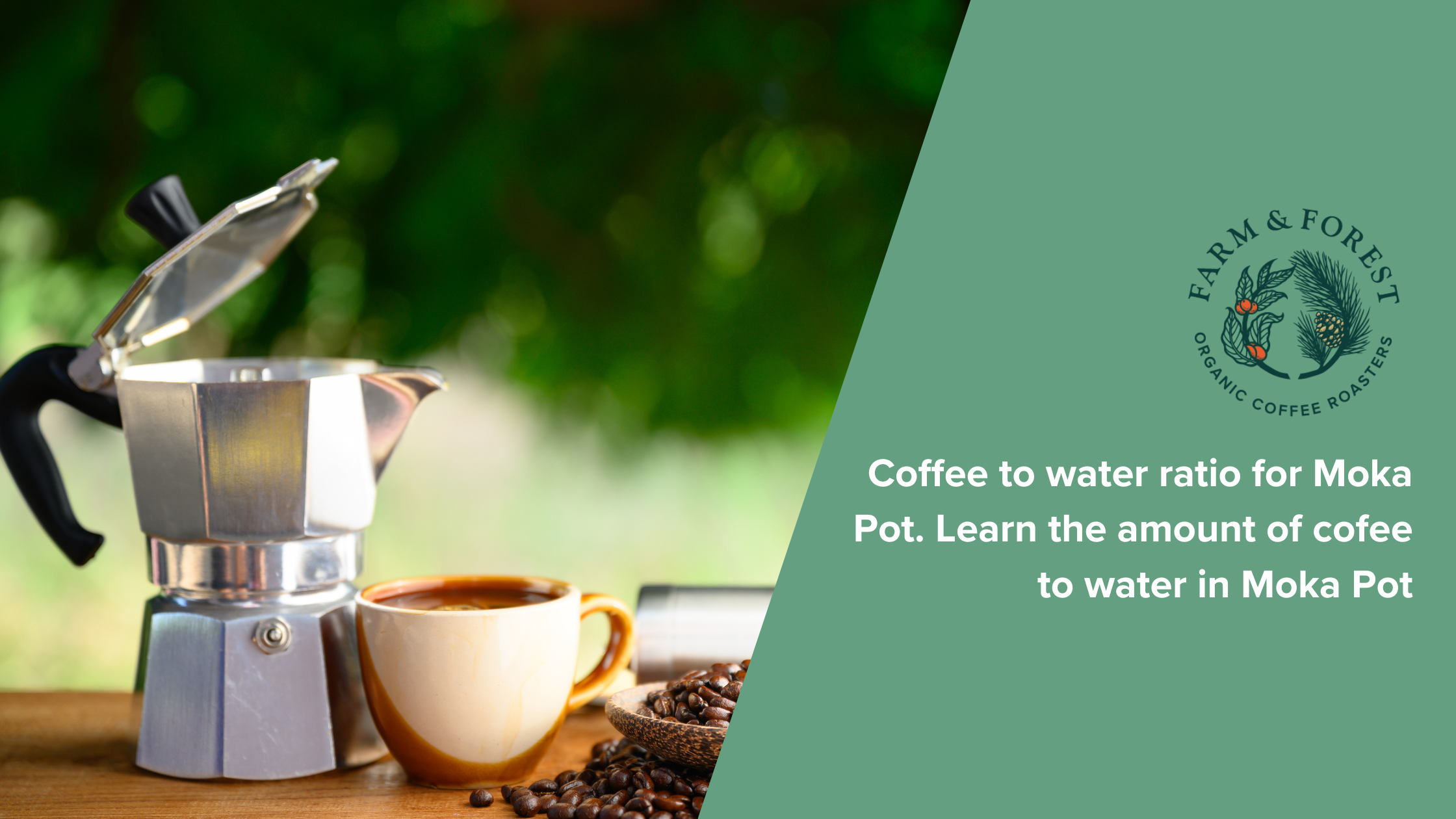 Coffee to water ratio for Moka Pot. Learn the amount of cofee to water in Moka Pot