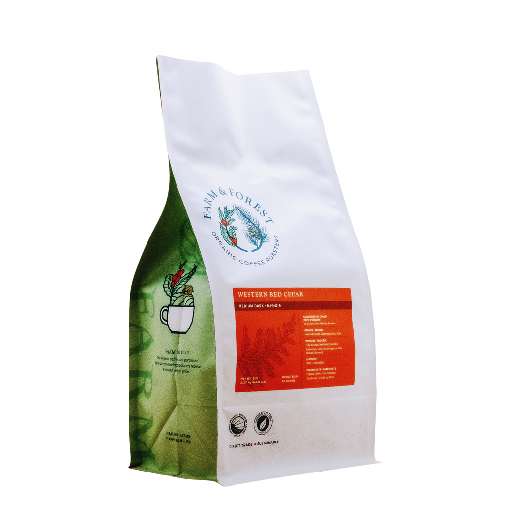 Organic Western Red Cedar Coffee Farm & Forest Organic Coffee Roasters